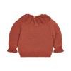 Bruinroos gebreide trui - Knitted sweater deep berry 